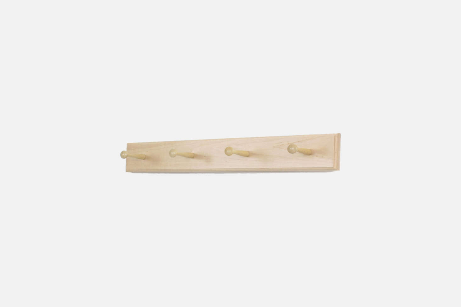 Peg & Rail makes Maple Shaker Peg Racks in the US that can be painted to match the wall; starting at $. For more, see Remodeling data-src=