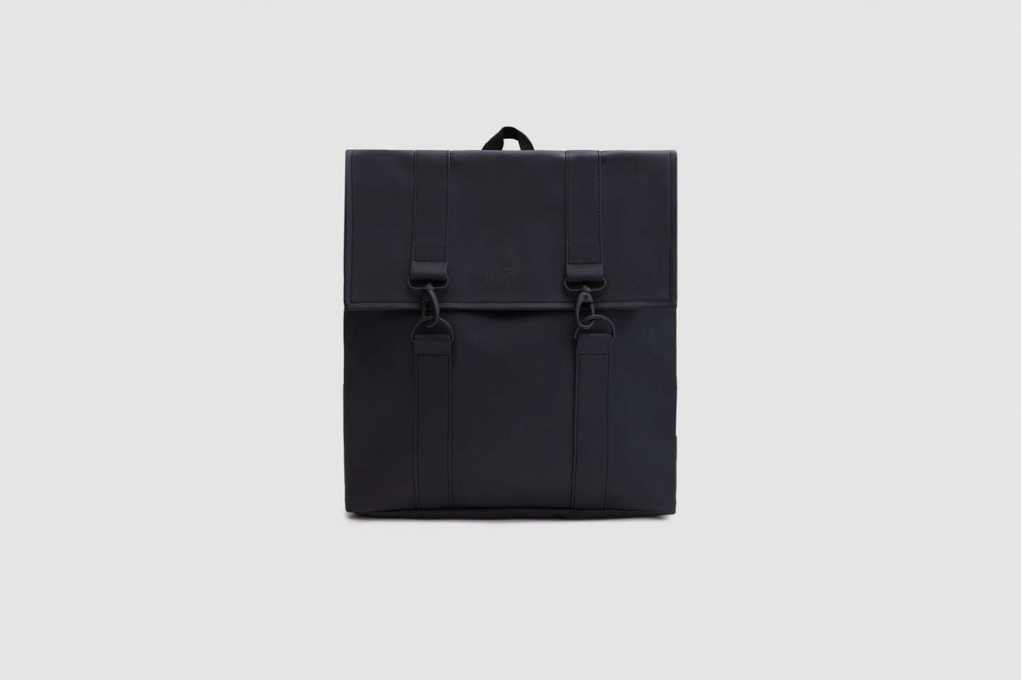 The Rains MSN Bag in black has a matte finish; $95 at Need Supply.