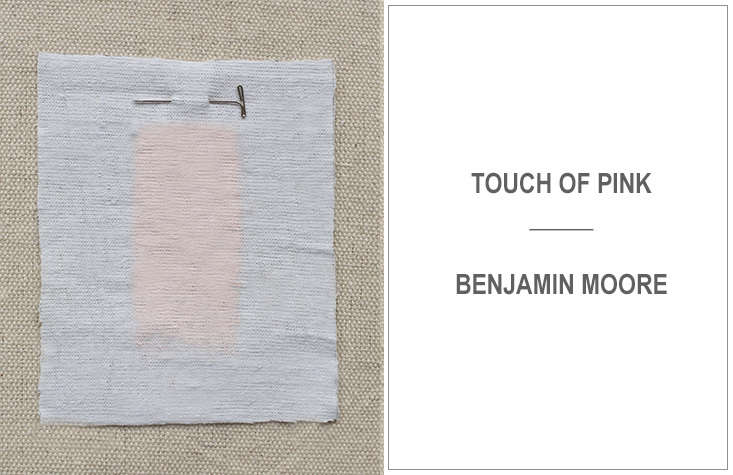 Also recommended by Kriste Michelini: soft Touch of Pink by Benjamin Moore.