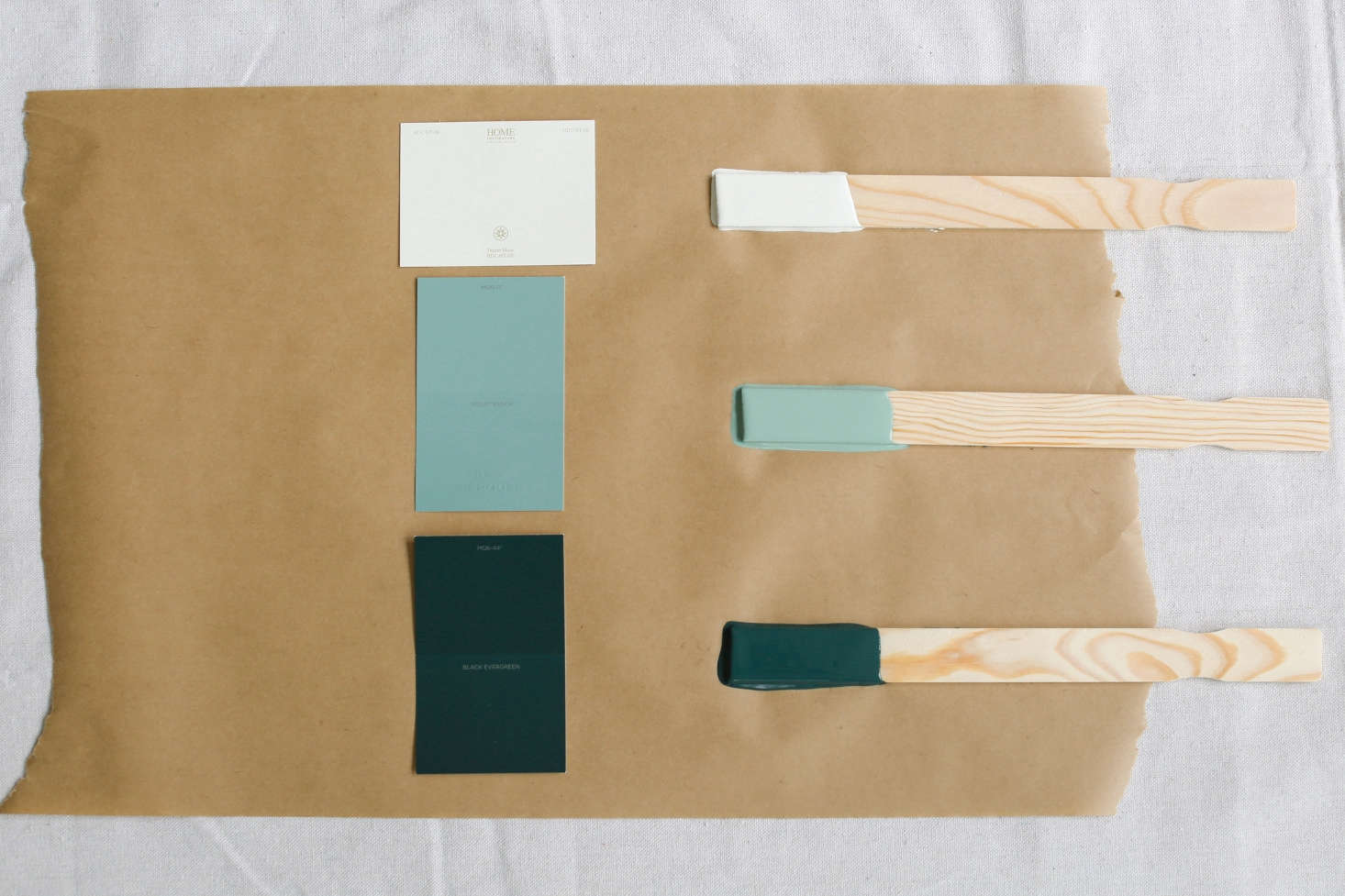 Think beyond millwork for the dark green, says Katie: 