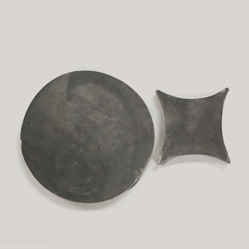 The Circle & Losange Diamond Bundle is installed with the circle in the center and four staggered diamonds surrounding. The set is $. per square foot (minimum order of six square feet). The eight-inch Circle and six-inch Losange Diamond are also available separately.