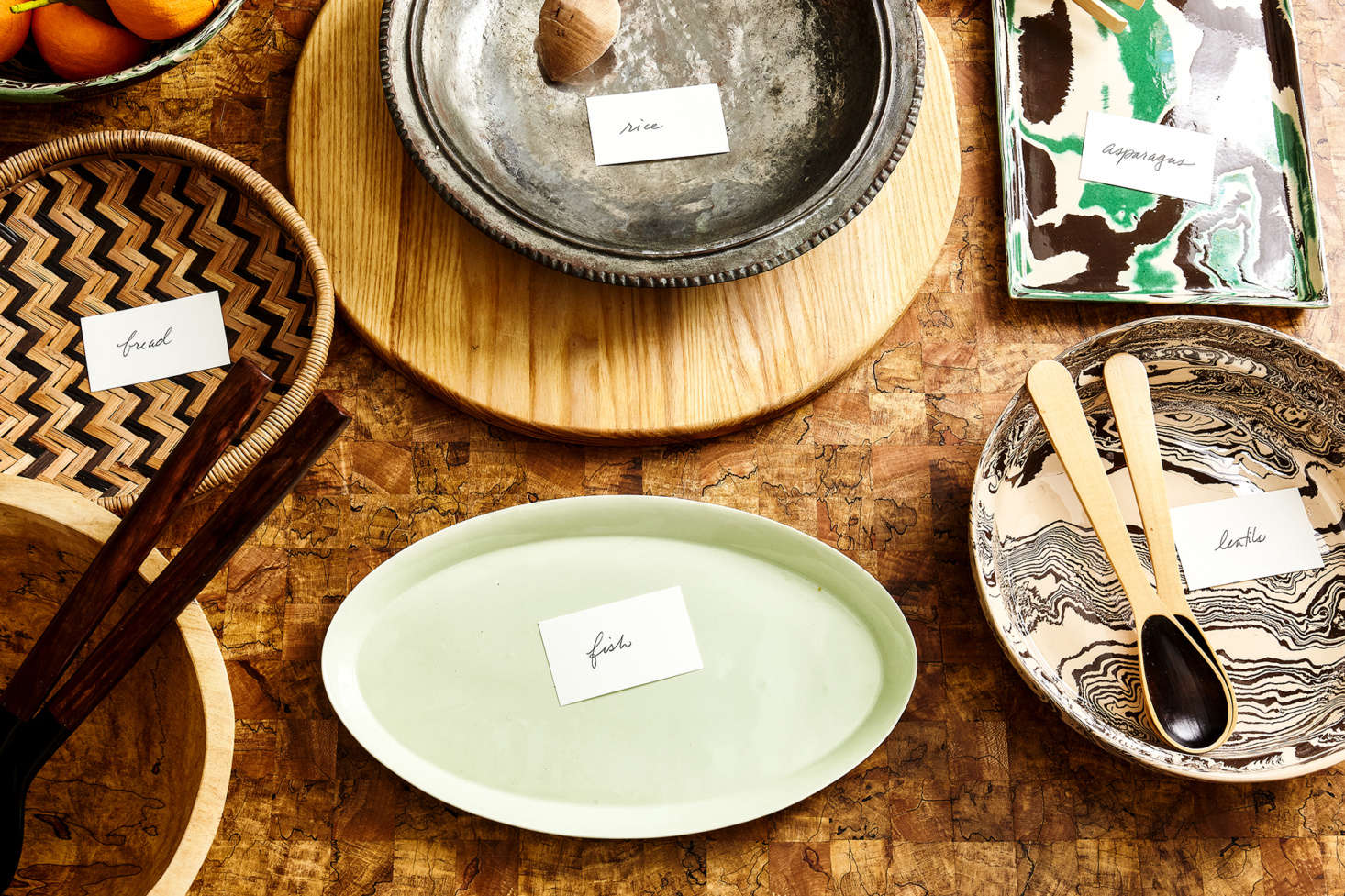 Label your serving platters ahead of time, and more stress-free holiday hacks in Expert Advice: Stress-Free Entertaining Tips for the Hostess Procrastinaire. Photograph by Heidi