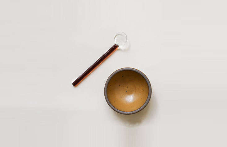 Among the nonceramic additions to the company’s wares: Glass Dessert Spoons ($32), designed by German design engineer Max Frommeld and made in London of borosilicate glass.