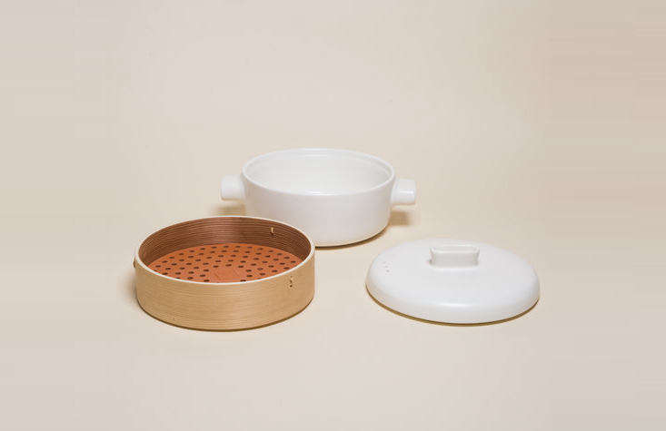 The Steamer Set ($142) by Jia is made of cedar and terracotta, and can double as a rice cooker.