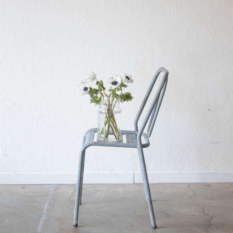 A Vintage Grey Bistro Chair, found in France and available via Elsie Green.