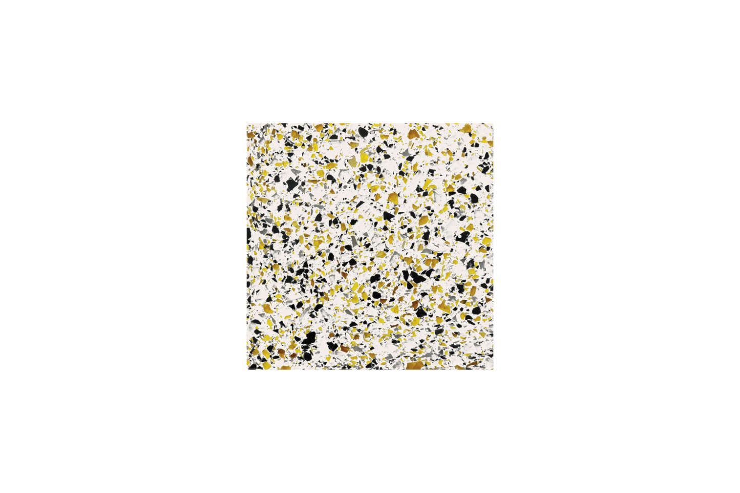 The countertop, backsplash, and integrated sink are all made with terrazzo cast with recycled glass with colors individually selected by Yun and August. For something similar, Wausau Tile