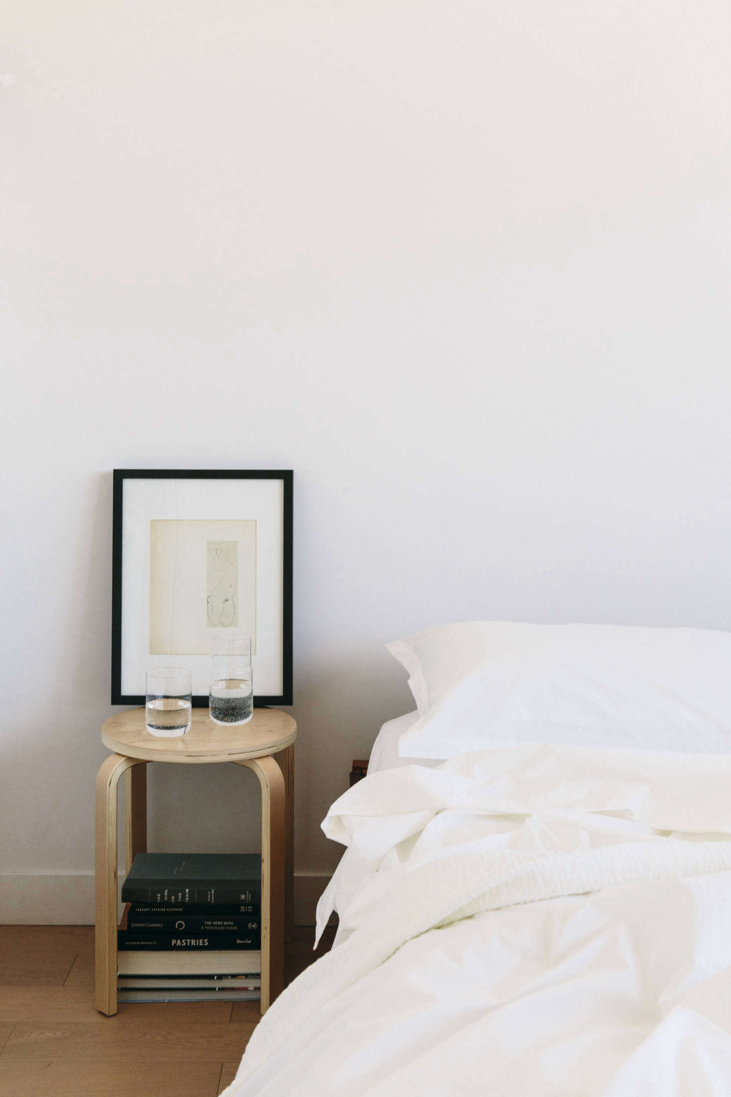 The sheets stand up to sleep as well as hours in bed spent writing—and reading.