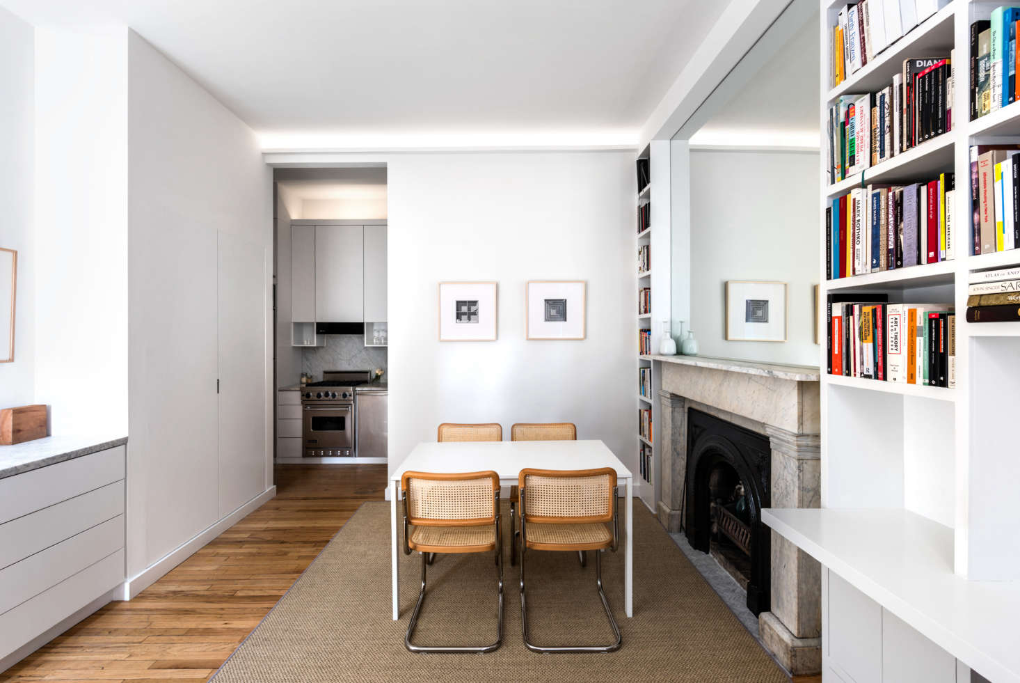 A 400 Square Foot One Bedroom Apartment In The West Village The Open Living And Dining Room With Kitchen Behind A Goal Was