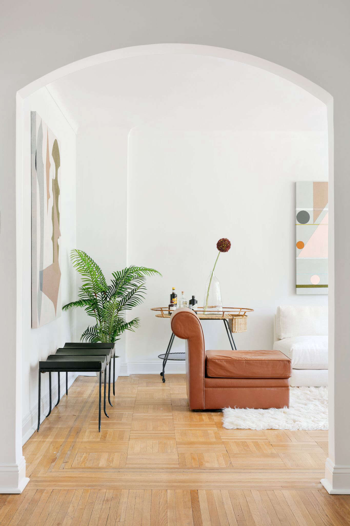 Silhouettes and air space at 40 Prospect Park West, a newly updated 1942 building.