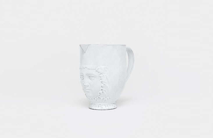 The Visage Pitcher is handmade in Paris by Astier de Villatte; $180 from Mohawk General Store.