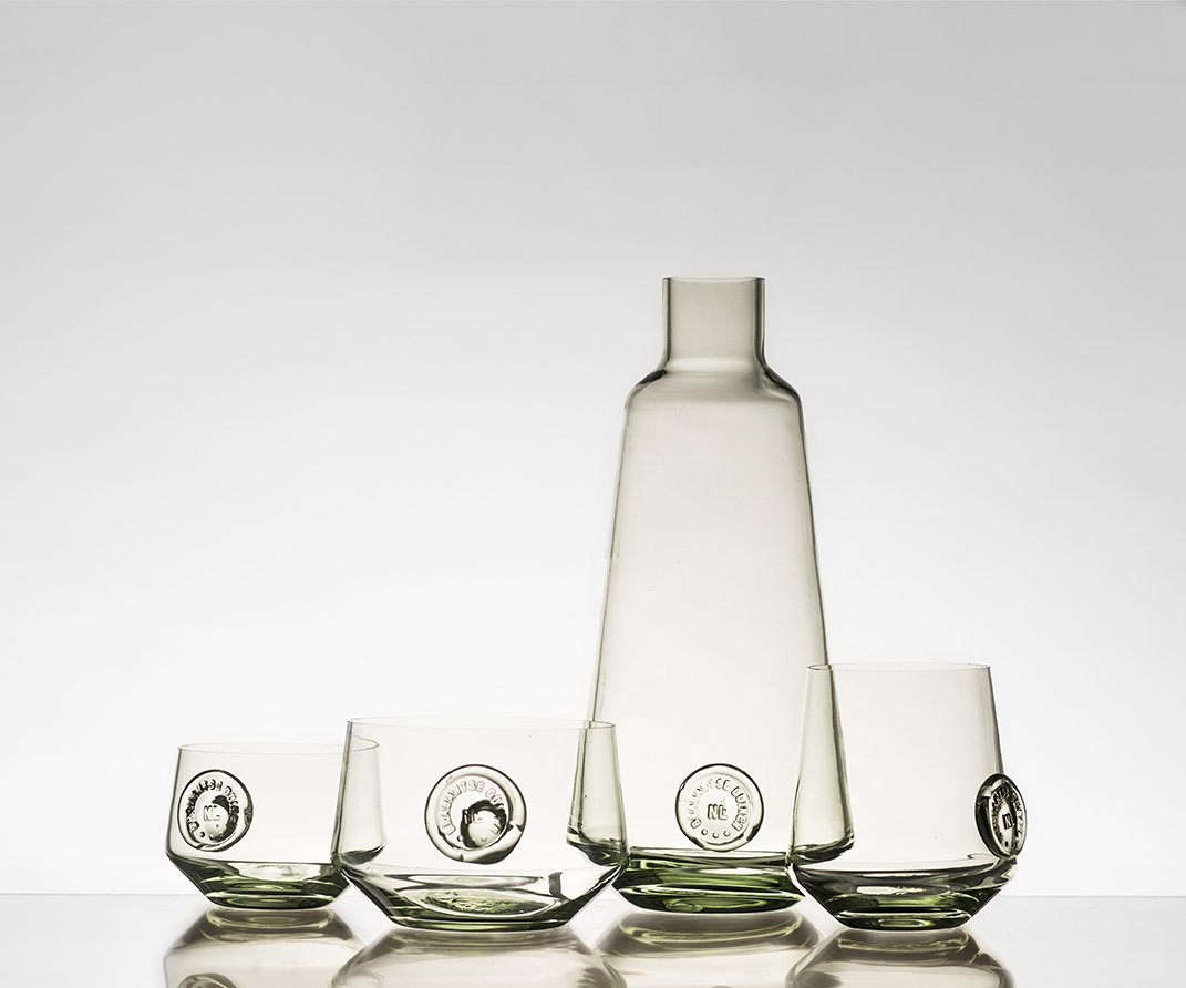 The ZandGlas #3 set is made from sand collected from Nationaal Park de Loonse en Drunense Duinen; the set, €560 from Atelier NL, is currently sold out, but you could buy each piece individually, starting at €86 for the small glass.