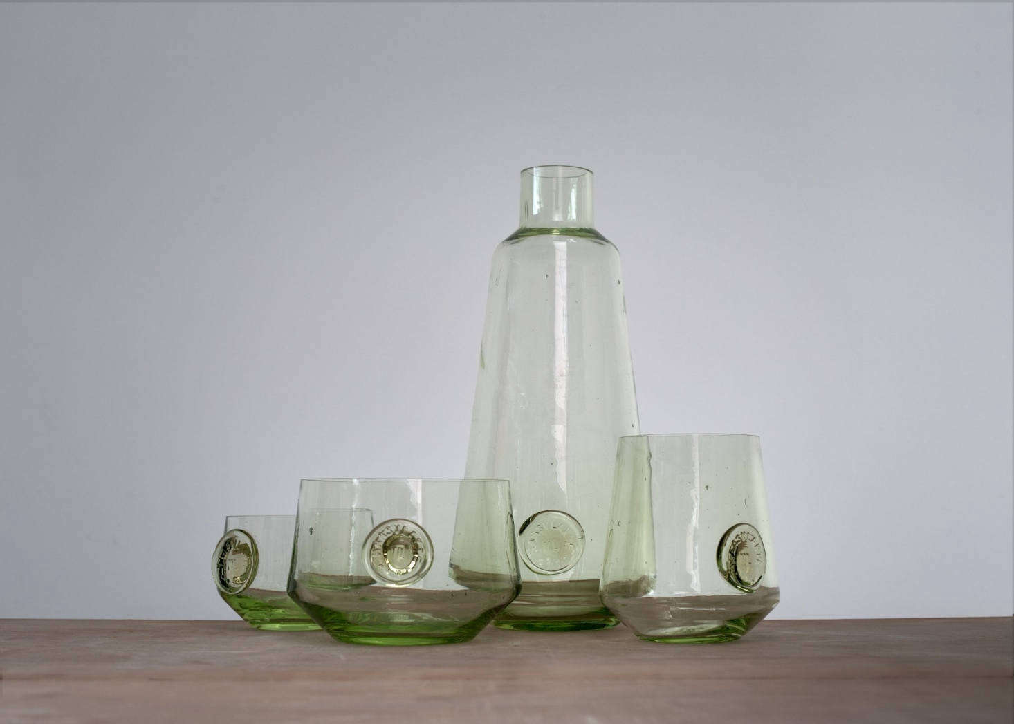 The ZandGlas #4 set is made from sand of the Maasvlakte, a harbor near the city of Rotterdam; €560 from Atelier NL.