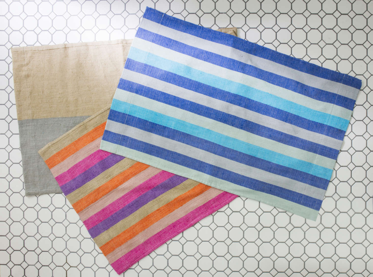 New bath mats in the same colorways as the Omo Valley Collection.