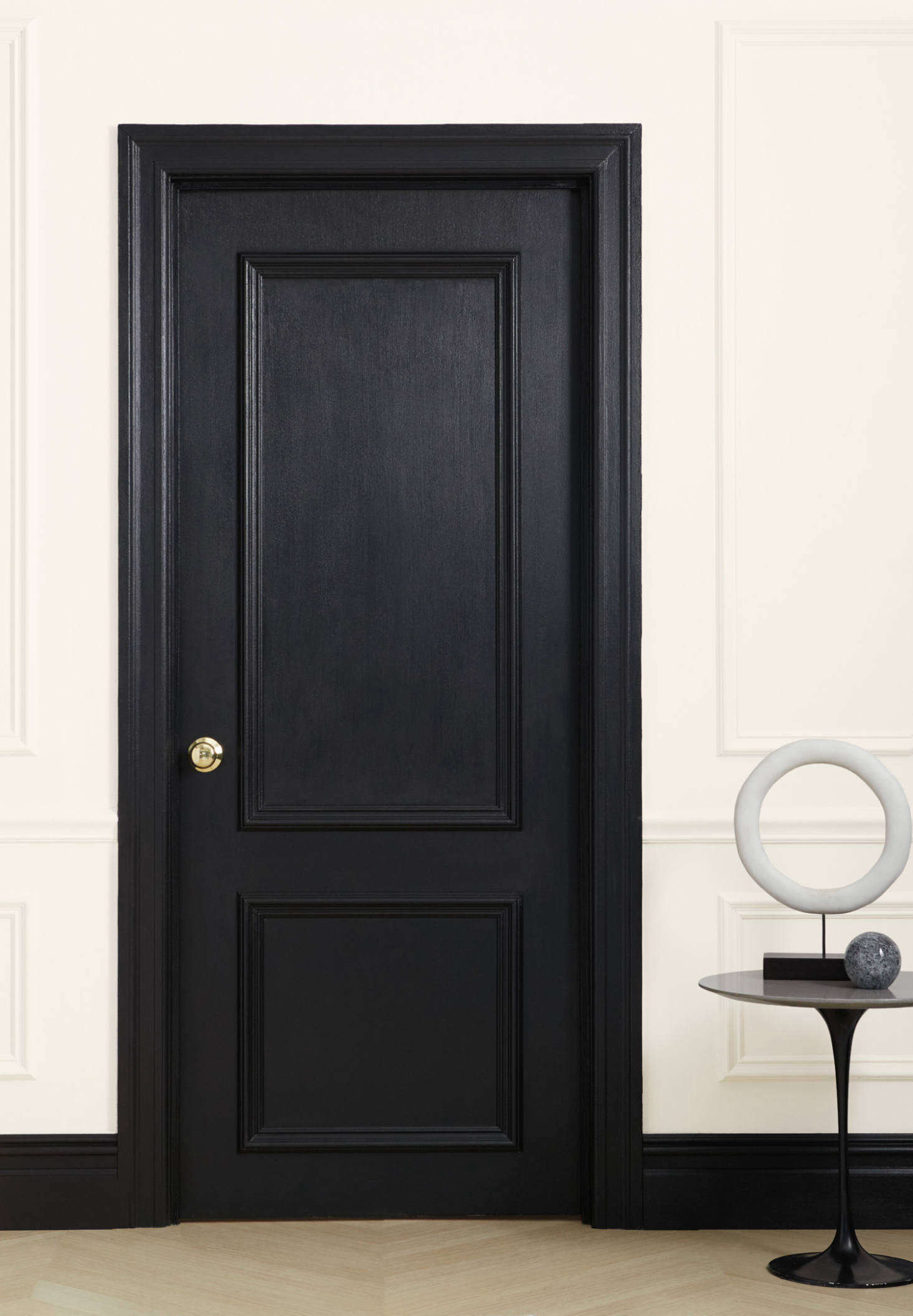Blackest trim paint.