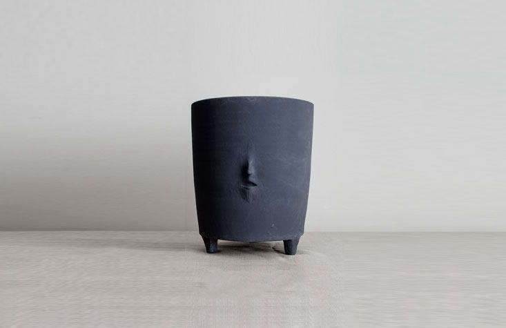 The Vessel Head 02 with a barely-there face, one of a collection by Danish artist Cathrine Raben Davidsen, takes cues “from the late Bronze Age in Scandinavia, where vessels with facial features were commonly used for funeral rites. Full of life, these sensuous surfaces of the face-vessels accentuate the impression that they are inhabited by creatures, who try to break through the shell of their containers.” This one is sold out, but the similar Vessel Head 03 is available from The Future Perfect; price upon request.