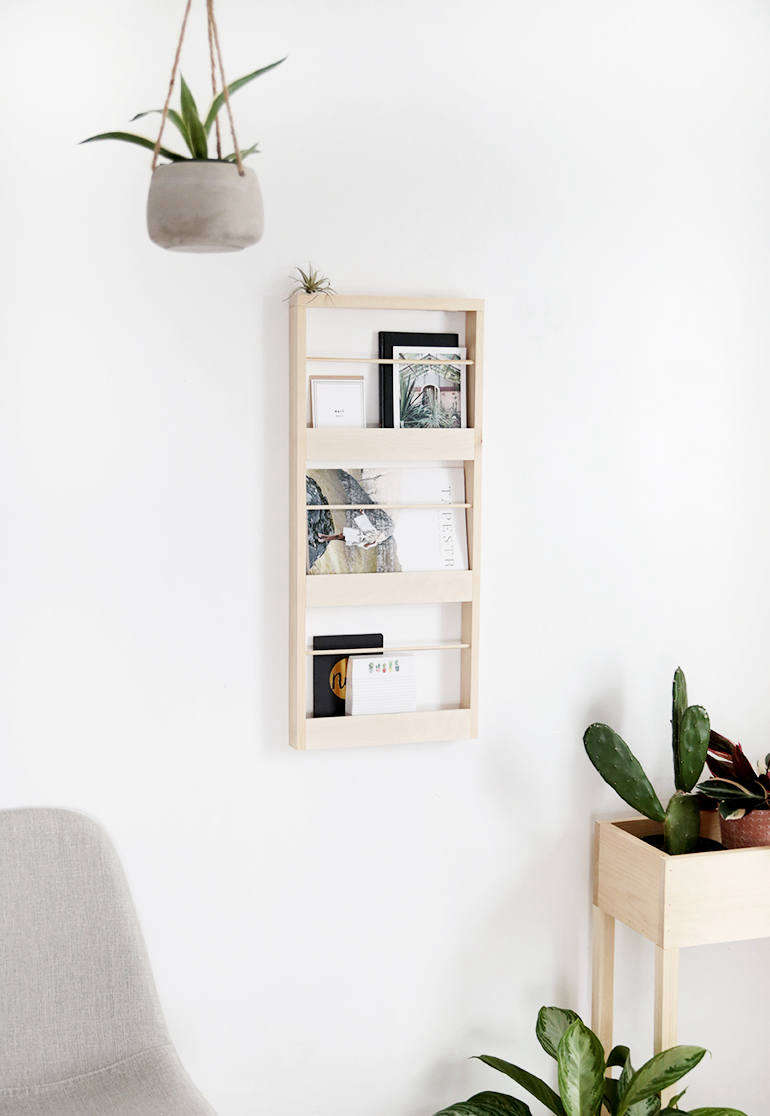 Manda created the DIY Wood Wall Organizer in response to her kids’ daily flood of school papers: “I think that might be the number one complaint I hear from moms when we’re discussing clutter and things they struggle with: All the papers,” she says.