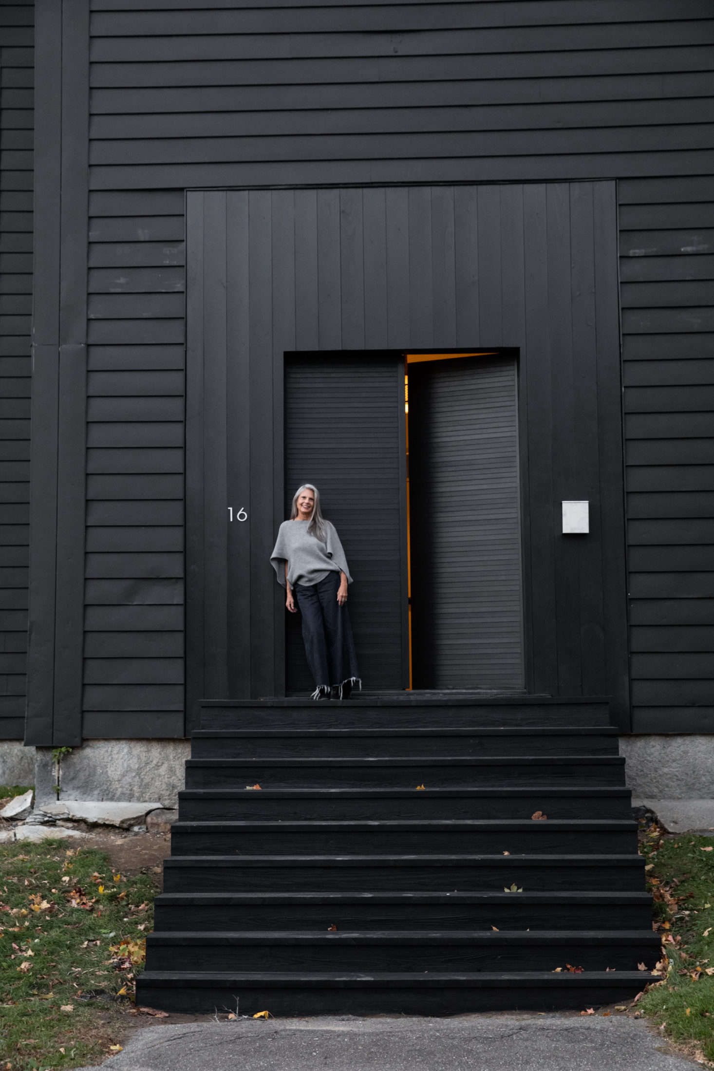 McNeil outside her rehabbed sanctuary.