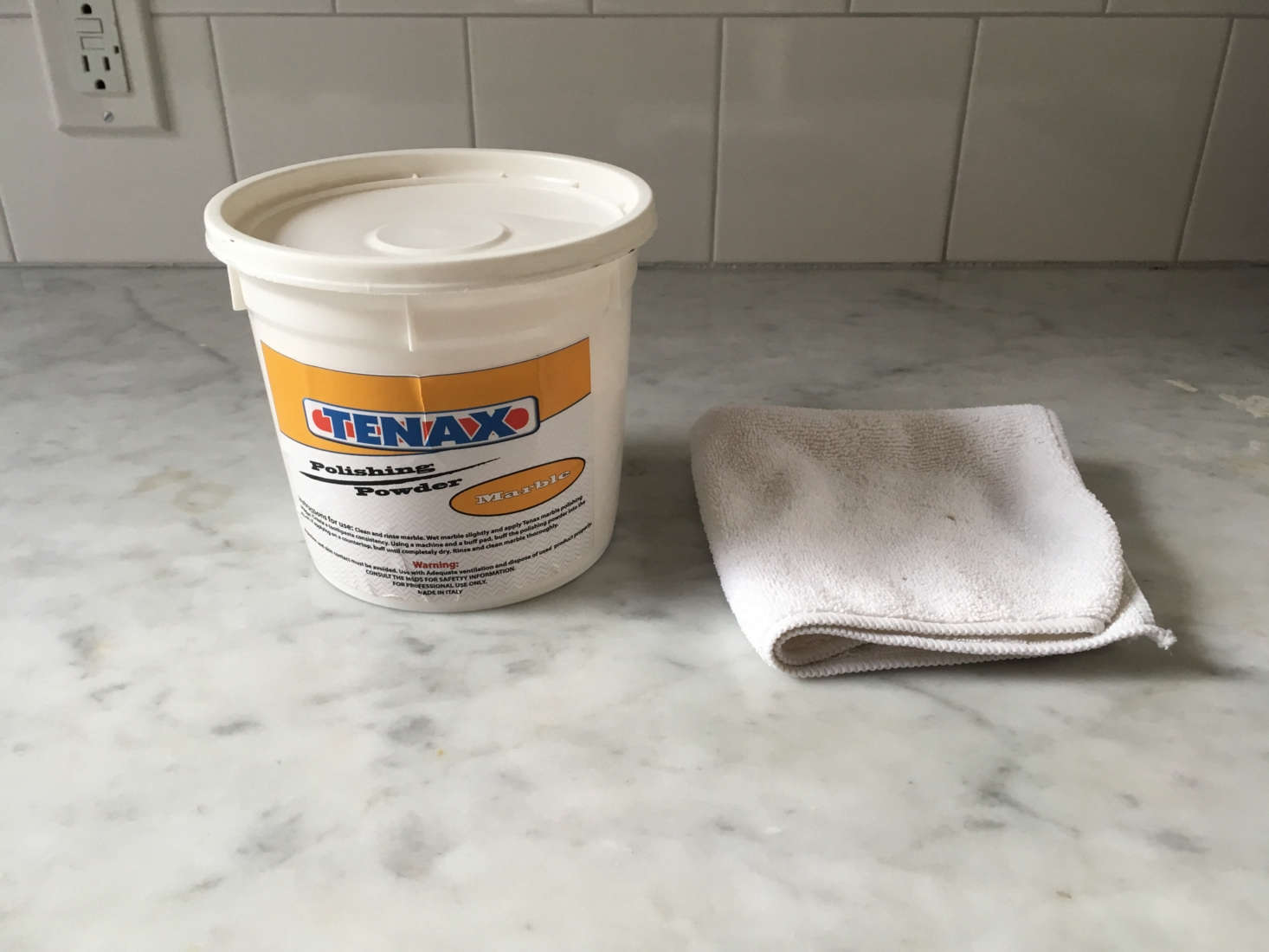 Tenax Marble Polishing Powder on Josh and Julie