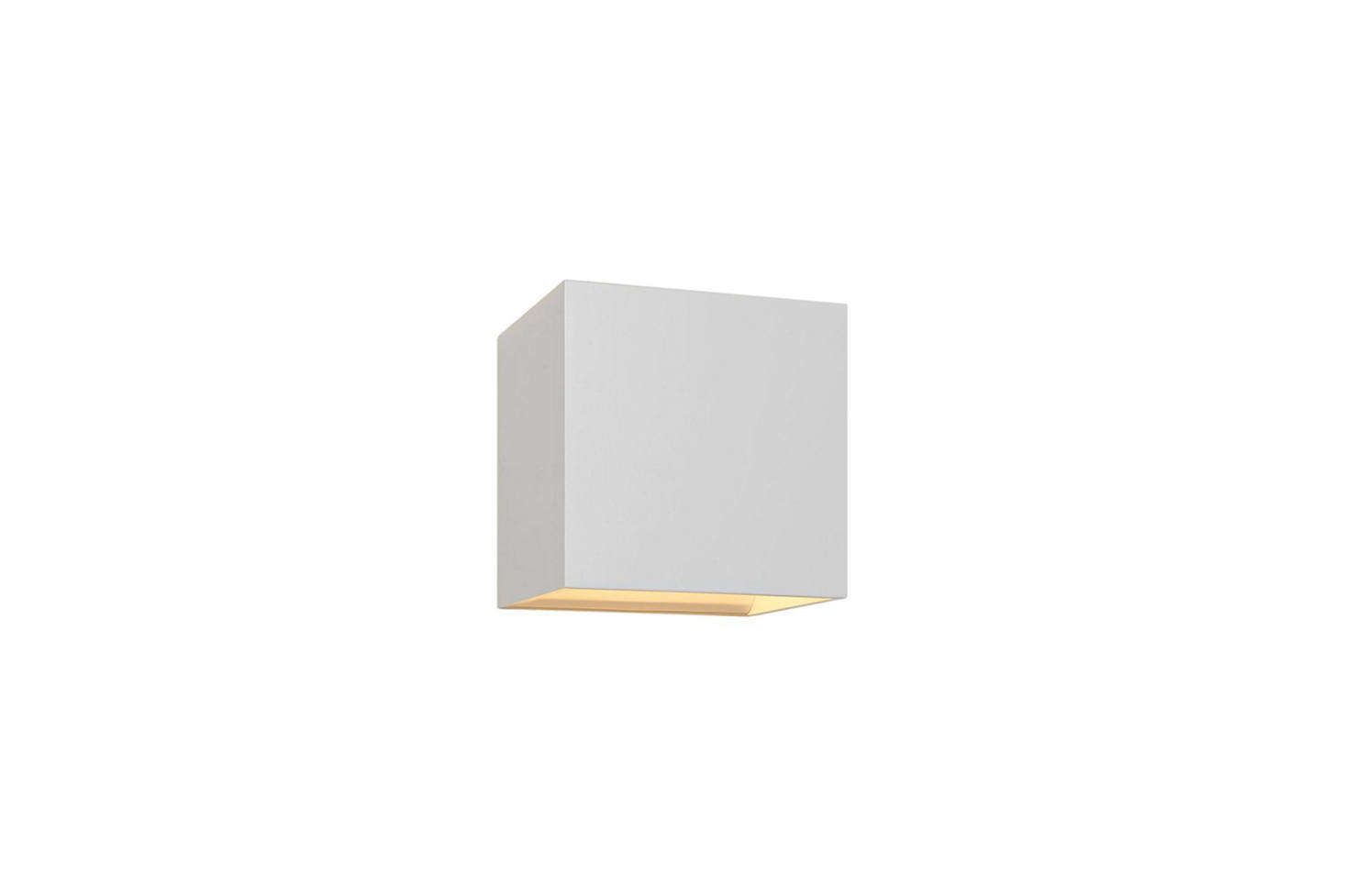 The Bruck QB White LED Wall Sconce has a white-painted aluminum construction; $215.63 at Lamps Plus.