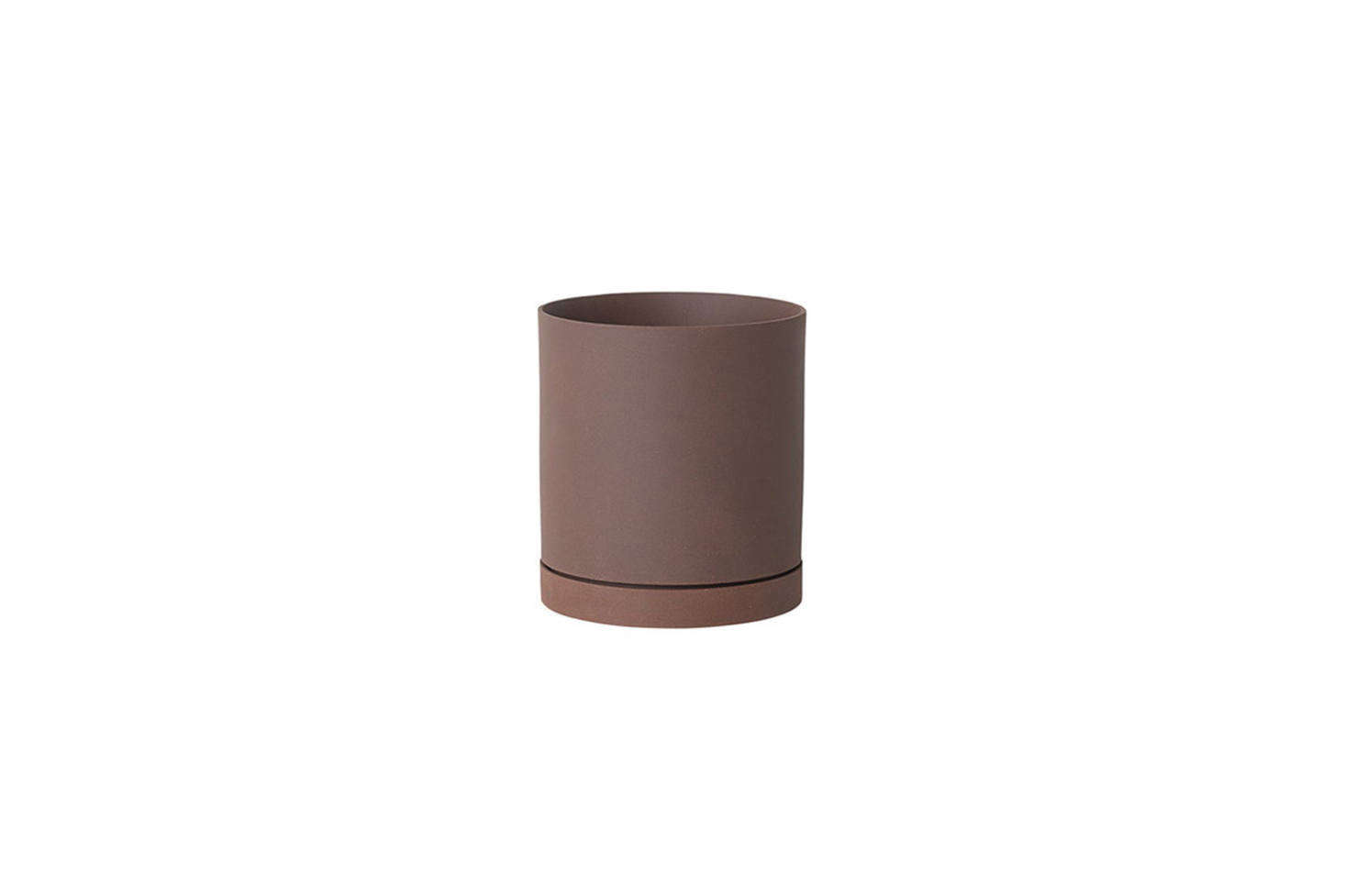The Ferm Living Medium Sekki Pot in Rust is $33.40 at Finnish Design Shop.