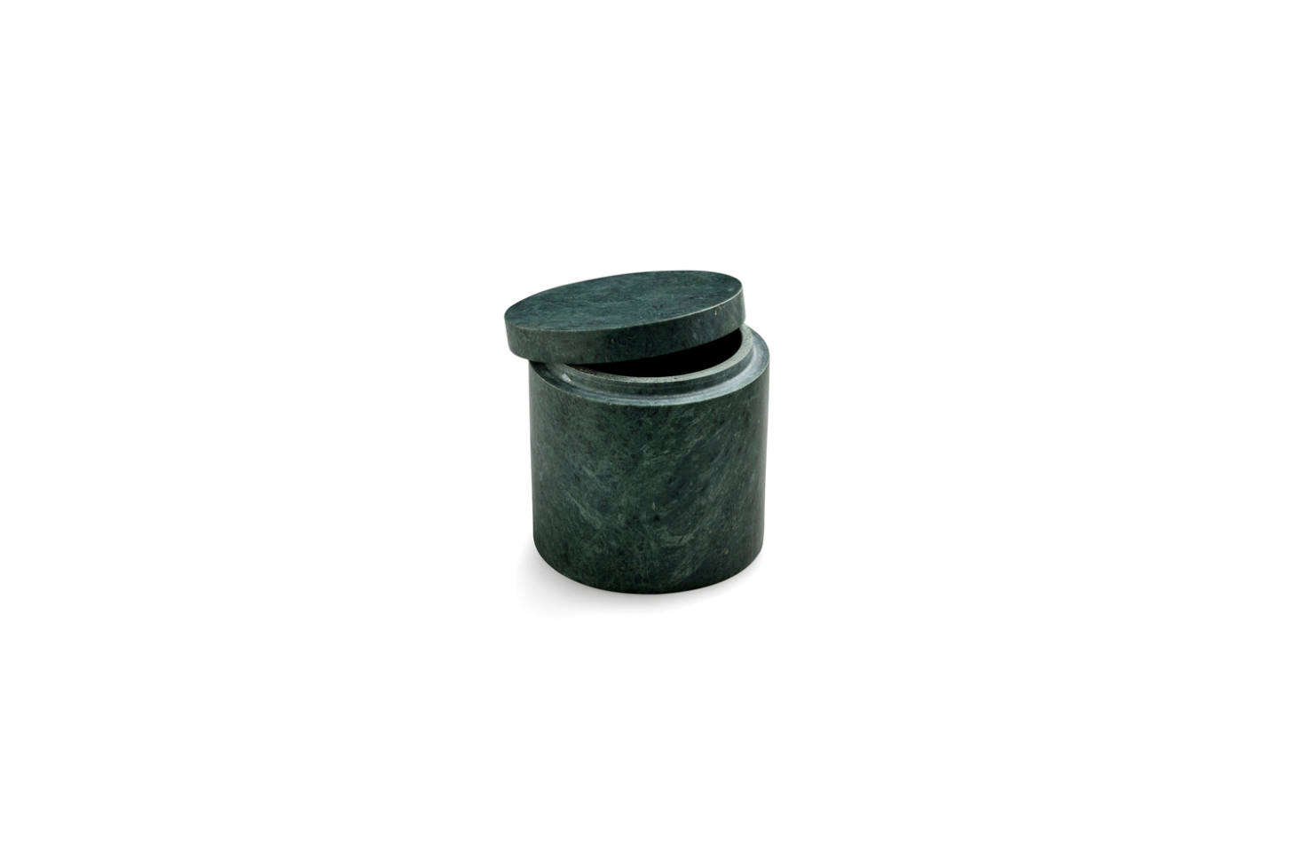 The Nordstjerne Small Marblelous Canister in green marble with a lid is 499 KR (or about $75 USD) at Nordstjerne.