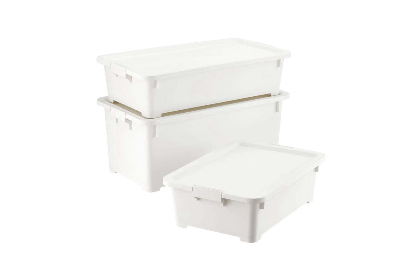 For a few of our favorite hard-wearing, moisture-resistant storage boxes, see 10 Easy Pieces: Garage Storage Bins (the same rules apply for basements as for garages).