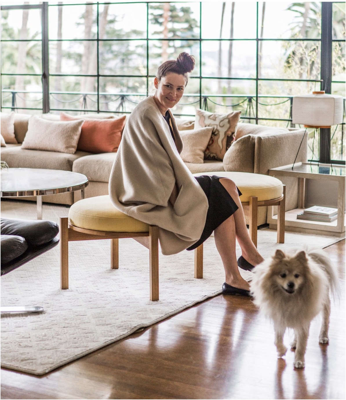 Made In California A Curated Collection Of Handmade Furniture From Tamar S Friend Amantha Walden Perched On An O Ottoman 1 250