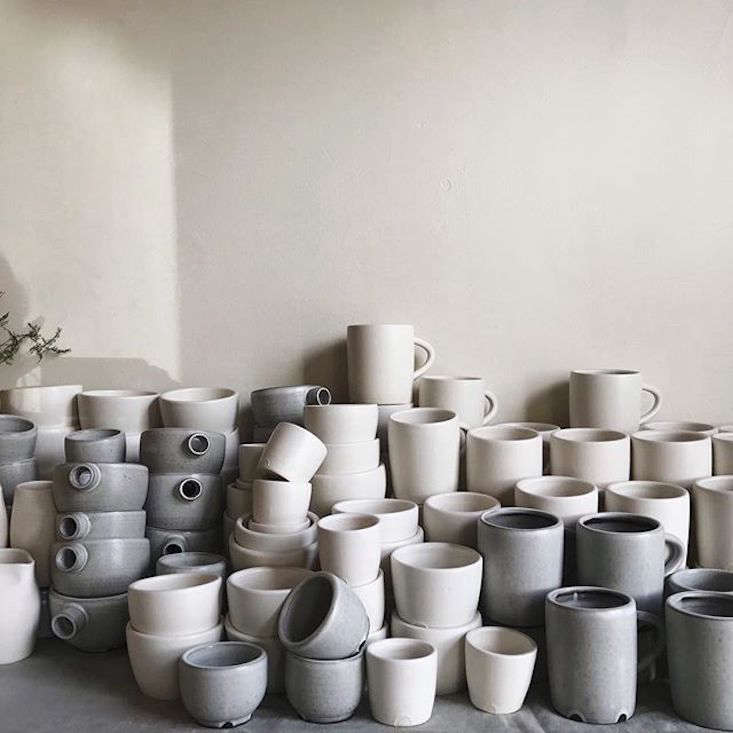 Kim and Park asked Notary Ceramics to make custom vessels for Maru. (See Portlandia: Inside the Remodeled Farmhouse of a Cult Favorite Ceramicist for a glimpse of Notary