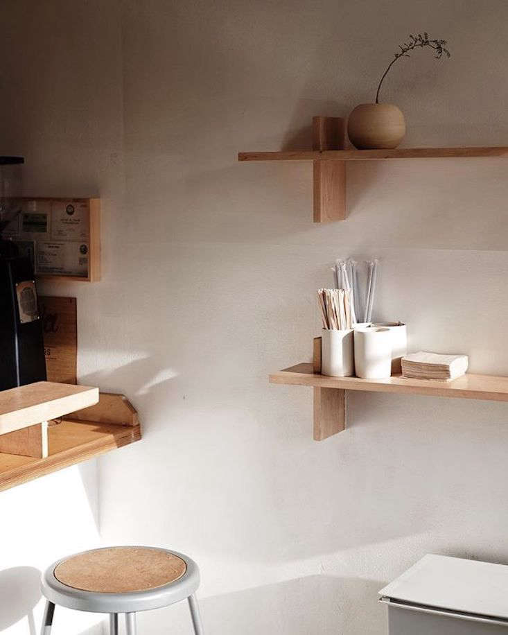 Kim and Park built their cabinetry mainly from sycamore and maple.