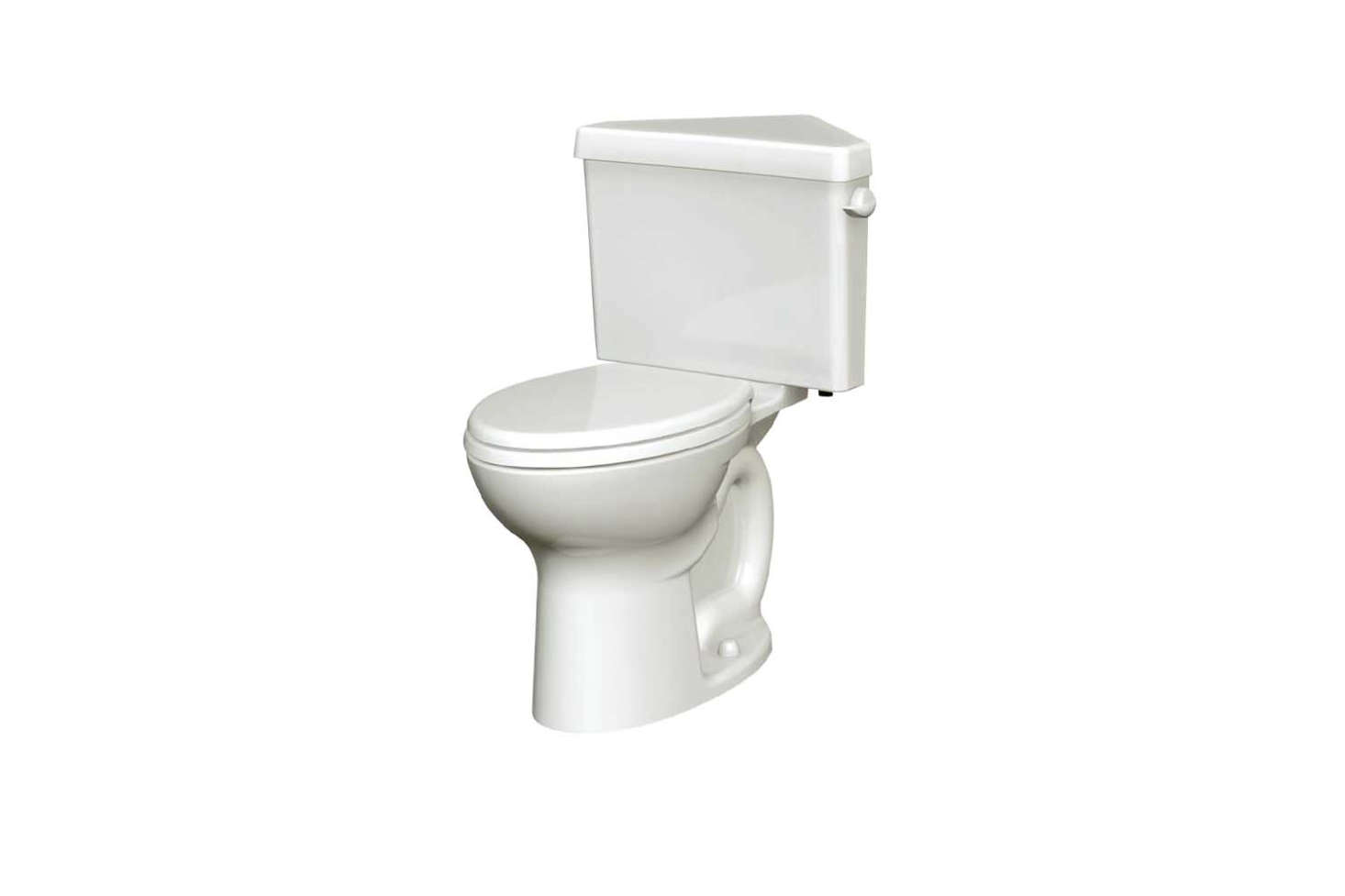 The go-to corner model in the US is the American Standard Cadet Pro Toilet. It