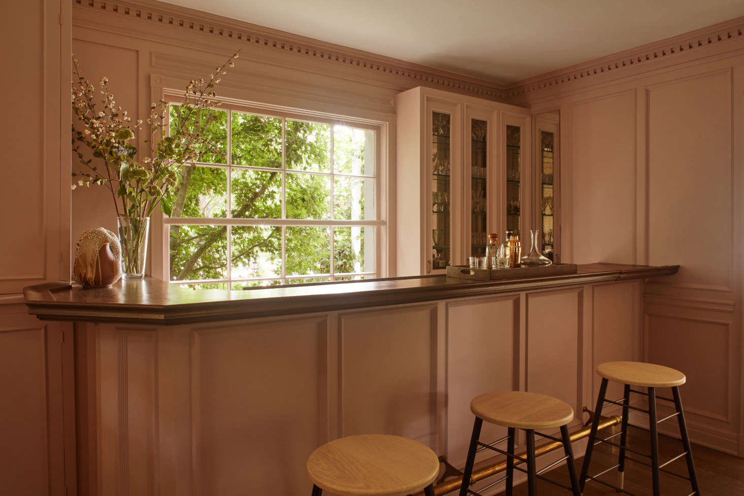 Is it time to bring back the rumpus room? This one is located right off the living room and gets put to use during the family