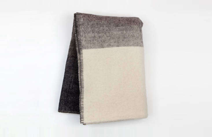 Francesca let us know that Canoe, a longtime favorite, offers a registry; shop there for simple goods to outfit the home, like this Imperial Ranch Throw Blanket, $150, made in Oregon.