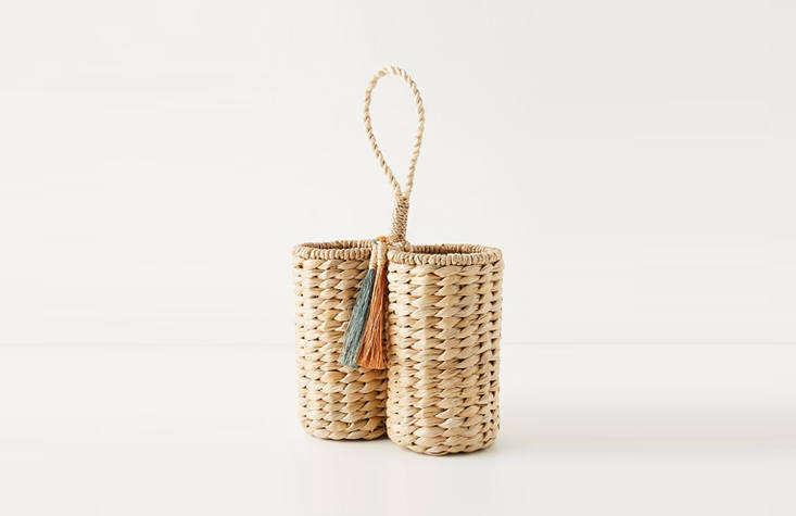 Anthropologie has an increasingly good selection of housewares—and a registry. The Mavis Wine Caddy, $78, might make a jaunty gift for a more casual summer affair.