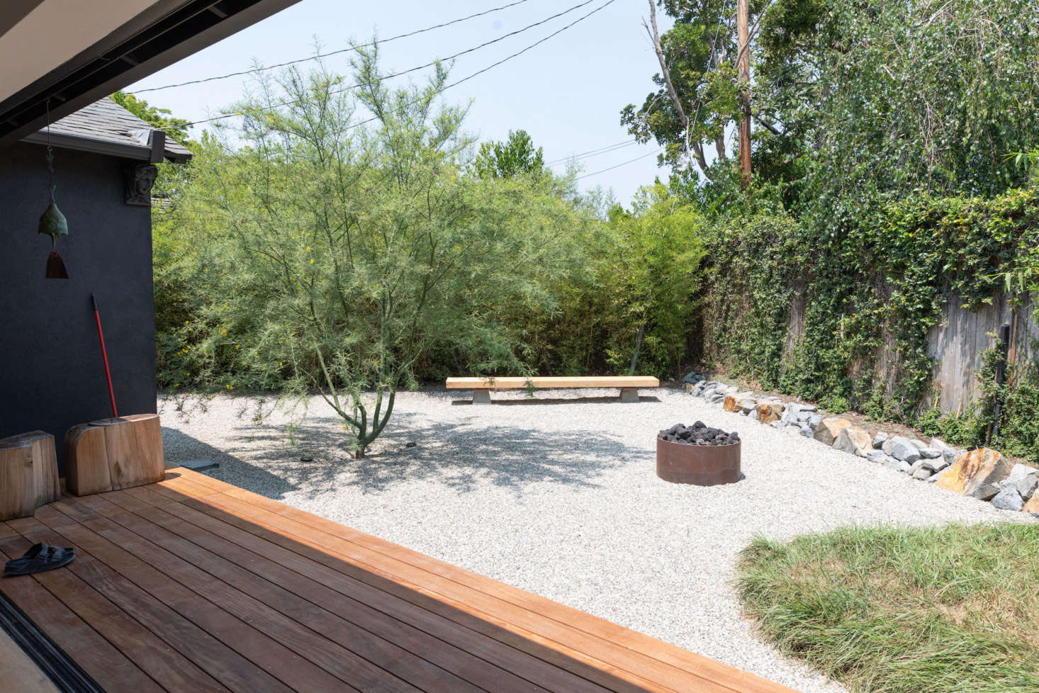 The architect worked in Japan before attending Harvard Graduate School of Design, and evidence of his Japanese-influenced aesthetic can be seen throughout his home.