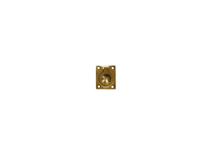 Deltana’s Flush Ring Pulls measure 1 3/4 inches by 1 3/8 inches; $8.27 at Home Decor Hardware. (For similar designs, see 5 Favorites: Marine-Style Cabinet Pulls.)