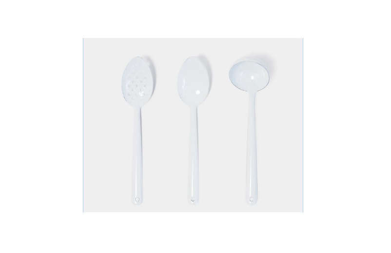Falcon Enamelware’s set of 3 Utensils is just $18.