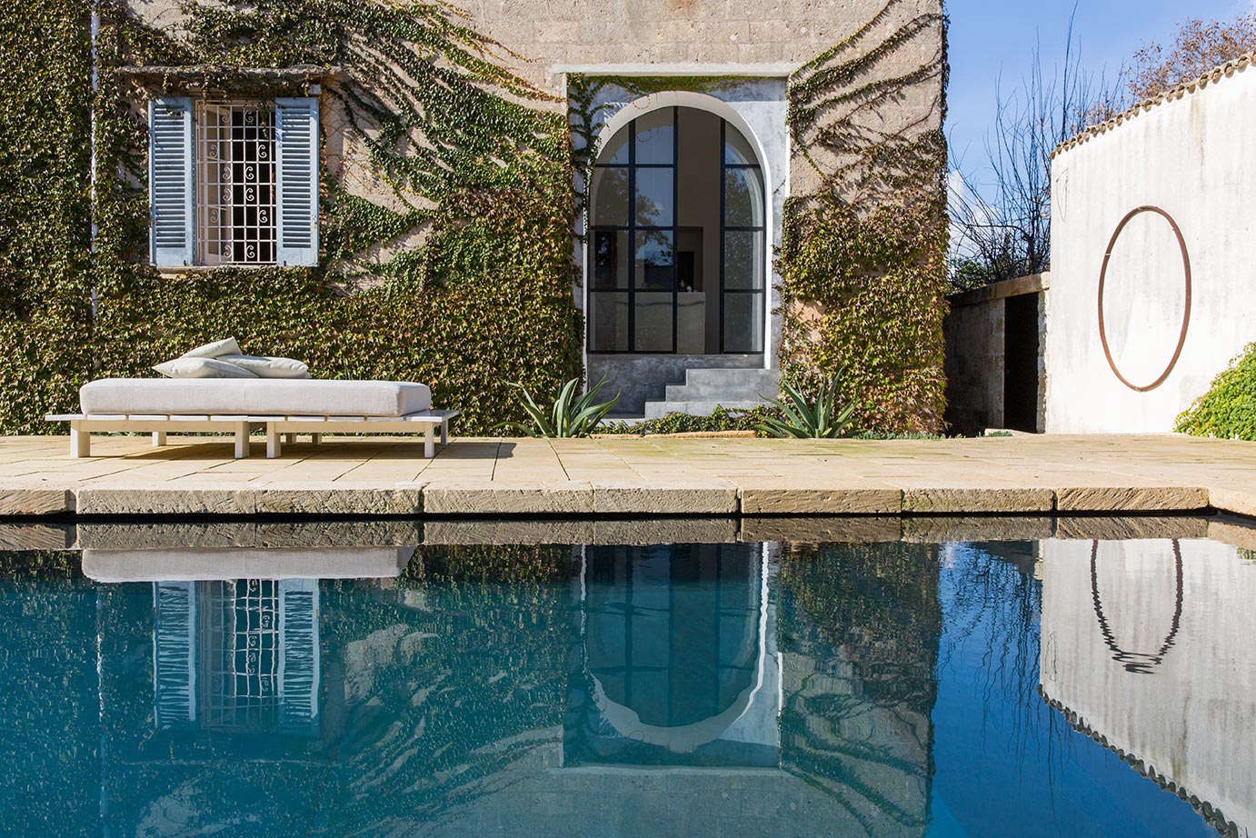 The pool, for keeping cool in the Italian heat.