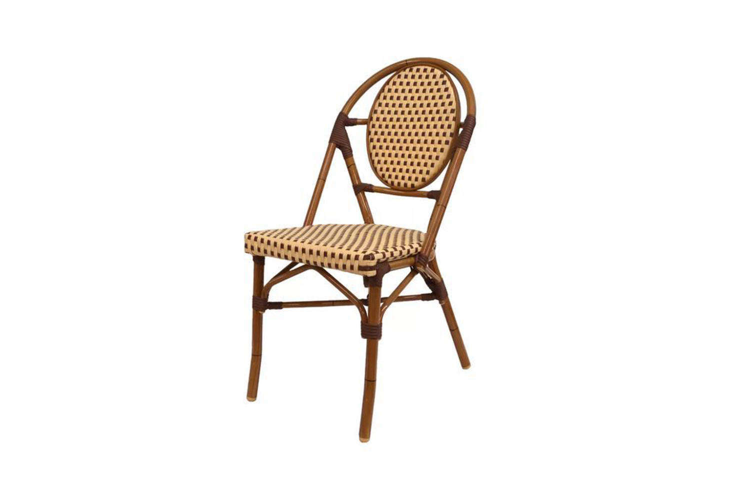Designed for use outdoors, the Paris Cafe Patio Dining Chair has an aluminum frame finished with UV-resistant synthetic fiber. It’s currently on sale at Perigold for $169, marked down from $190.
