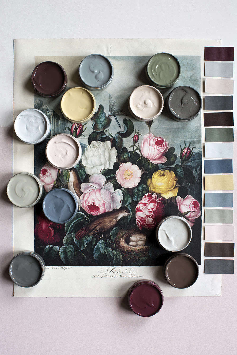 London designer Cassandra Ellis has just launched a new palette of 14 colors she calls Human Natura. “We created this palette in response to the deep connection between people, humanity and nature,” Cassandra says. “Their center of gravity is fixed by a deep respect for the past, connected to how we choose to live now and in the future. Quiet, emotive, and timeless”
