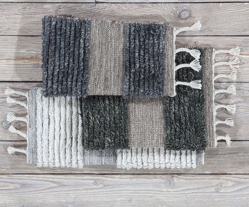 The collection is also available in cooler shades of charcoal and subtle indigo.