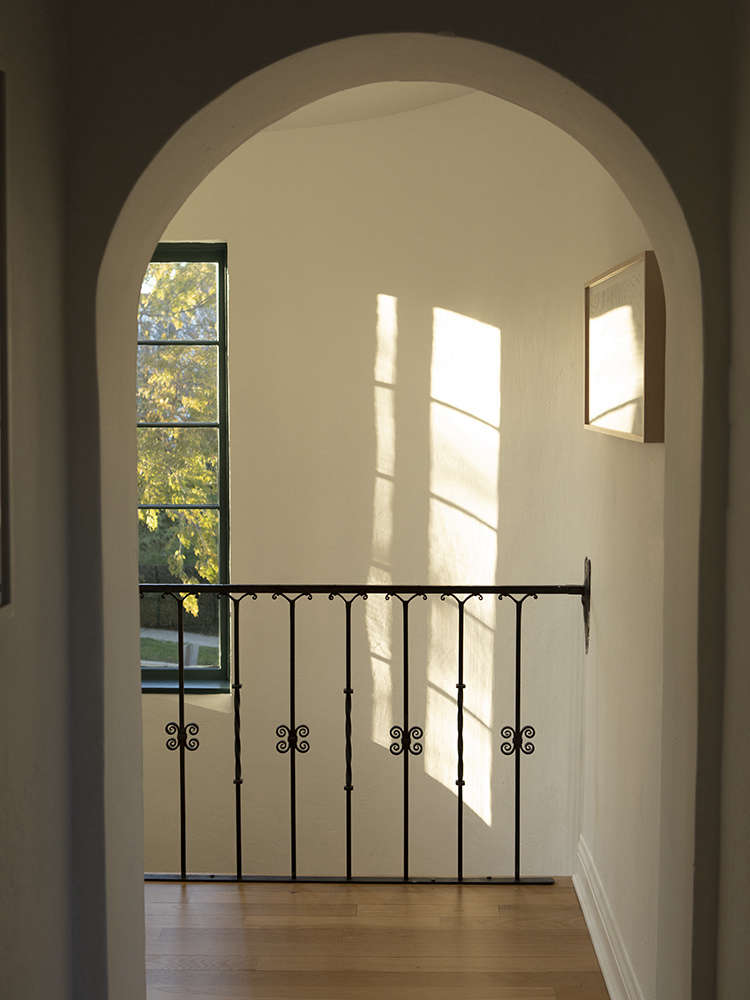 The view from the upstairs hall.