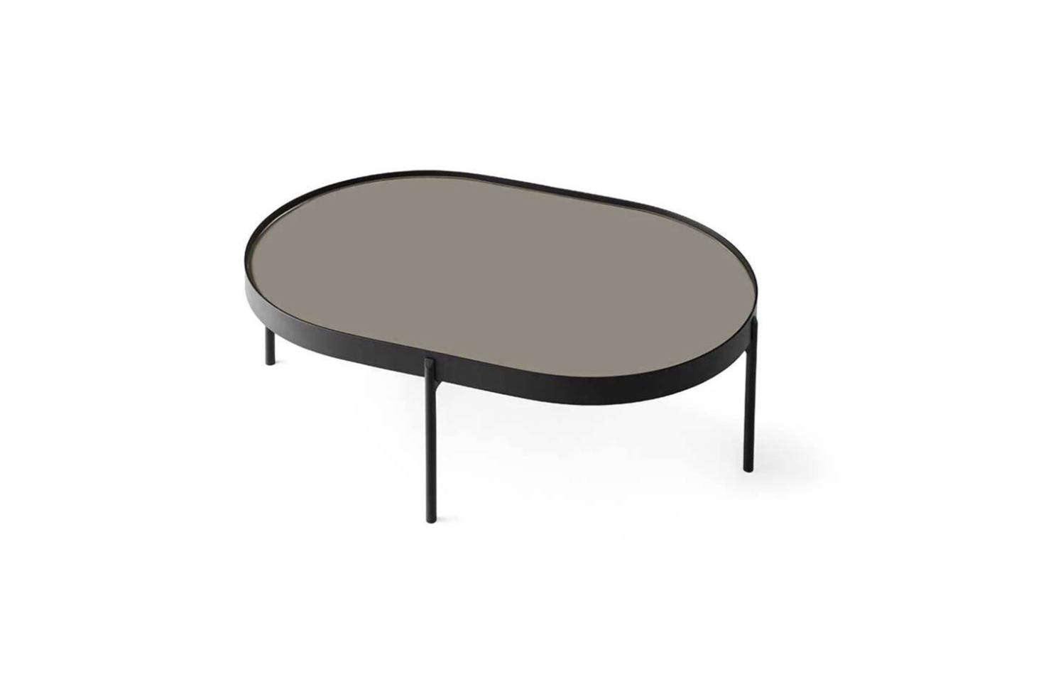 From TRNK, the Nono Tables in Beige Glass are $4.