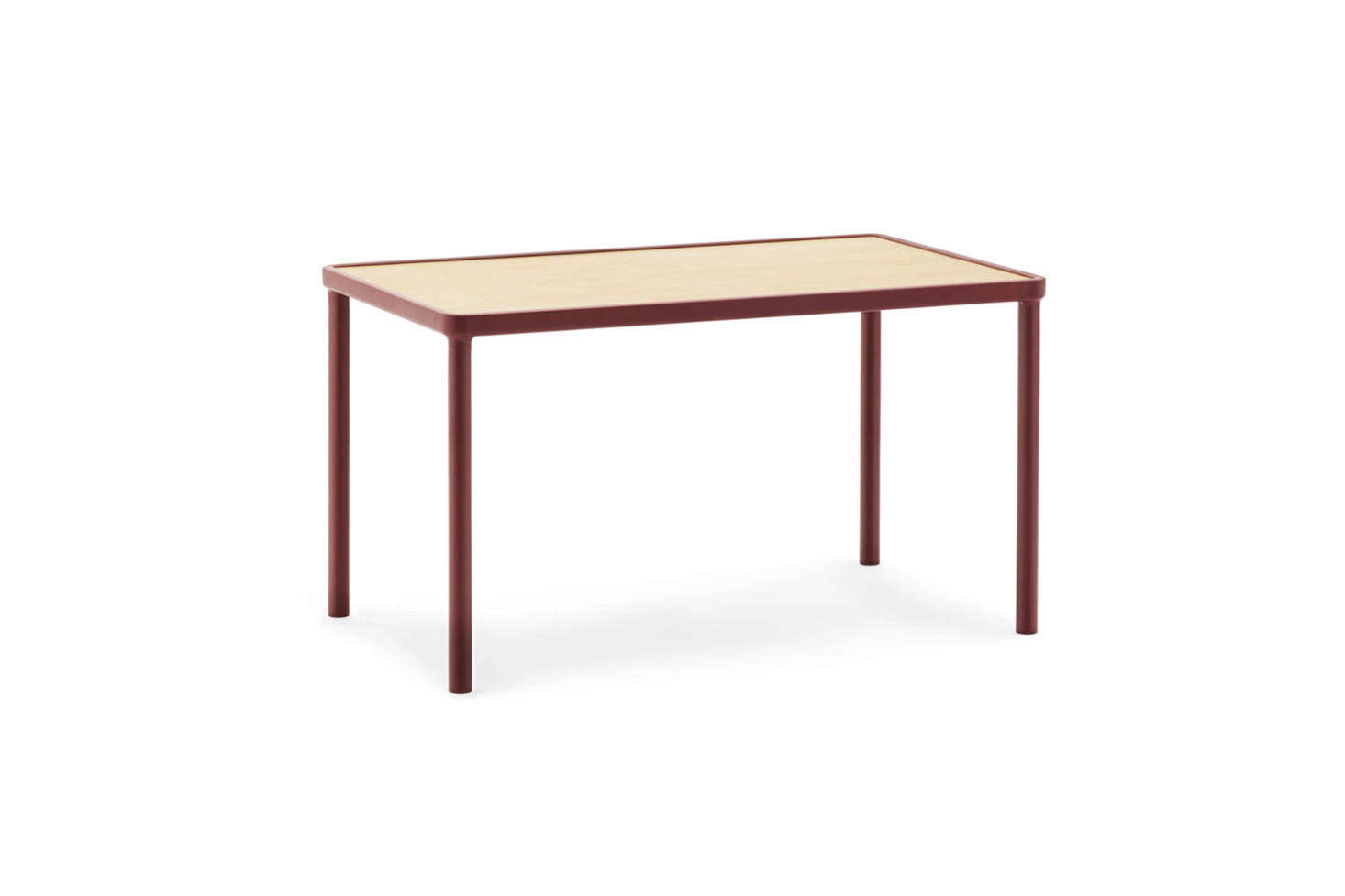 The Normann Copenhagen Large Case Coffee Table comes in three different colors (shown in dark red) for $3 at Horne.