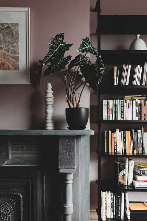 Shapeless Studio architect Andrea Fisk townhouse living room, Brooklyn. Hagan Hinshaw photo.