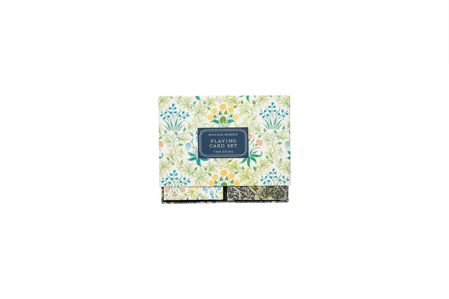 The cards in this William Morris Playing Card Deck set are fronted with the th-century textile designer