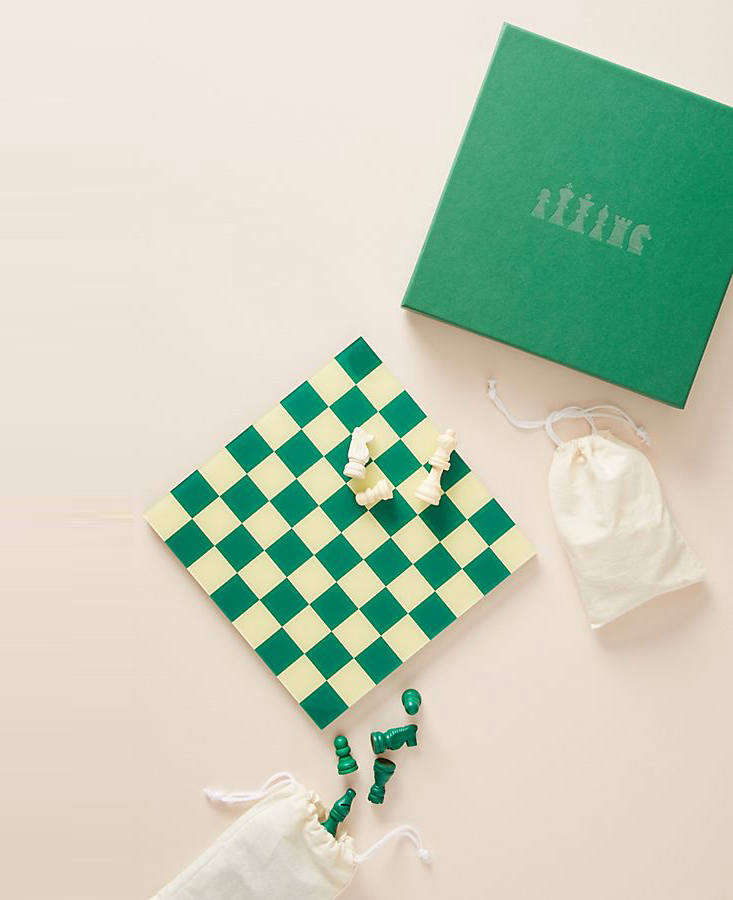 Another pick by Printworks (a new favorite): the charming green Chess Set, currently on sale for $3