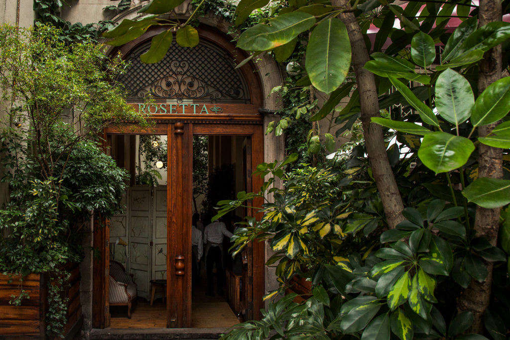 The restaurant is located in a colonial-era mansion in Mexico City