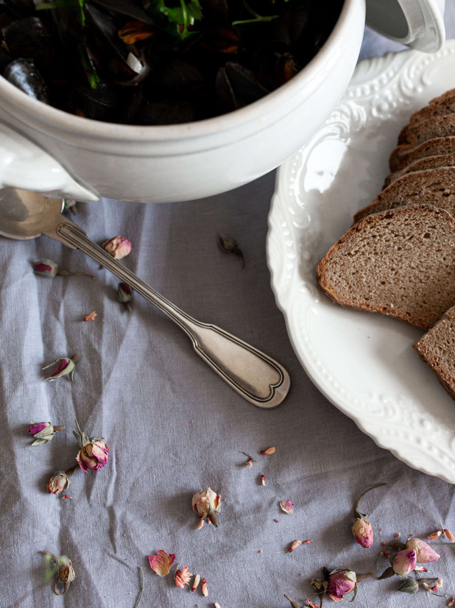 Keep the meal simple, but serve it with favorite pieces. 