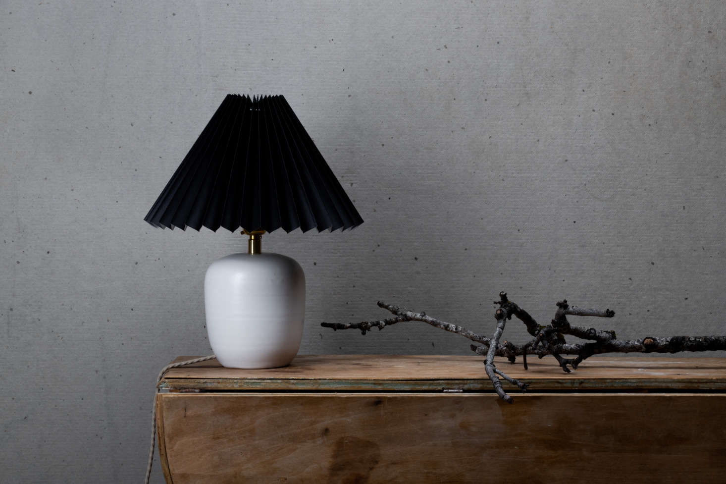 Notary Lighting Collection #3 is handmade from white porcelain clay and glazed in a soft satin white finish; $550.