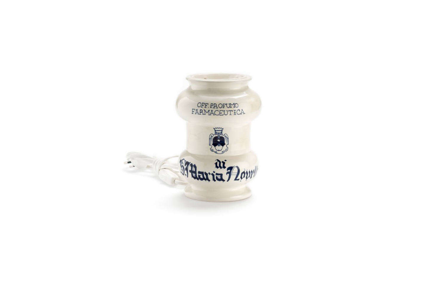 Makers of our favorite potpourri, Santa Maria Novella makes a white and blue Ceramic Perfume Burner, handmade by master potters in Montelupo Fiorentino designed to be used with any of the brand